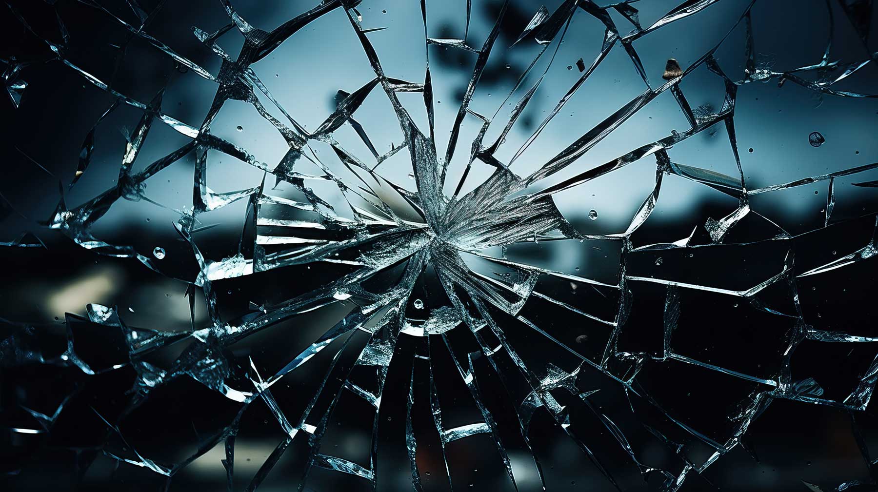 broken glass metaphor for a divorce